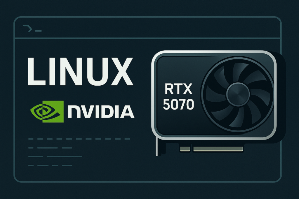 RTX5070 리눅스 드라이버